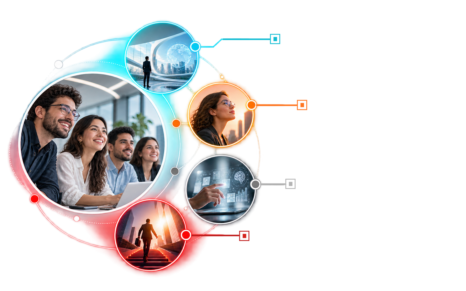 Infografía de aprendizaje y desempeño de The Power People